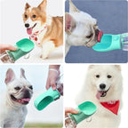  300ml Hundewasserflasche Tragbarer Trinknapf Für Haustiere, Reisen Im Freien Wasserspender Für Haustiere, Weiß