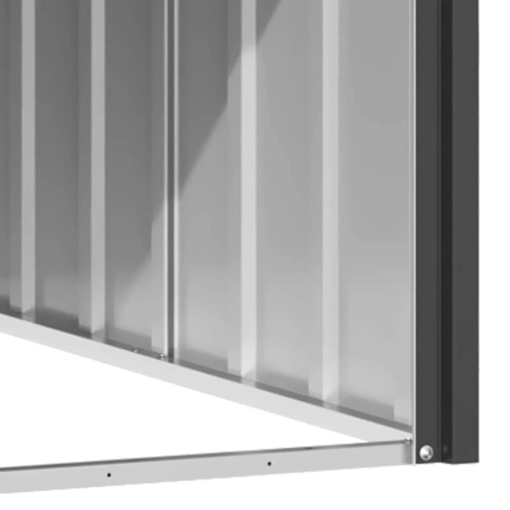  VidaXL Hundehütte Anthrazit 116,5x103x81,5 Cm Verzinkter Stahl
