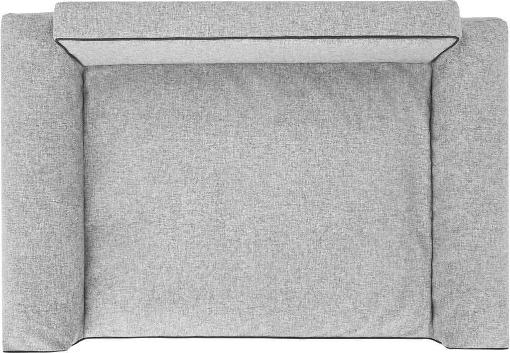  Orthopädisches Hundebett GLAMOUR Bett Sofa Ökoleinen Kissen XL HELLGRAU INARII HobbyDog