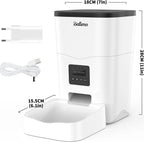  3L WIFI Elektronischer Futterautomat Futterspender Automatischer Futternapf Für Katzen Hunde Programmierbar 4 Mahlzeiten Pro Tag Netzteil / Batterie