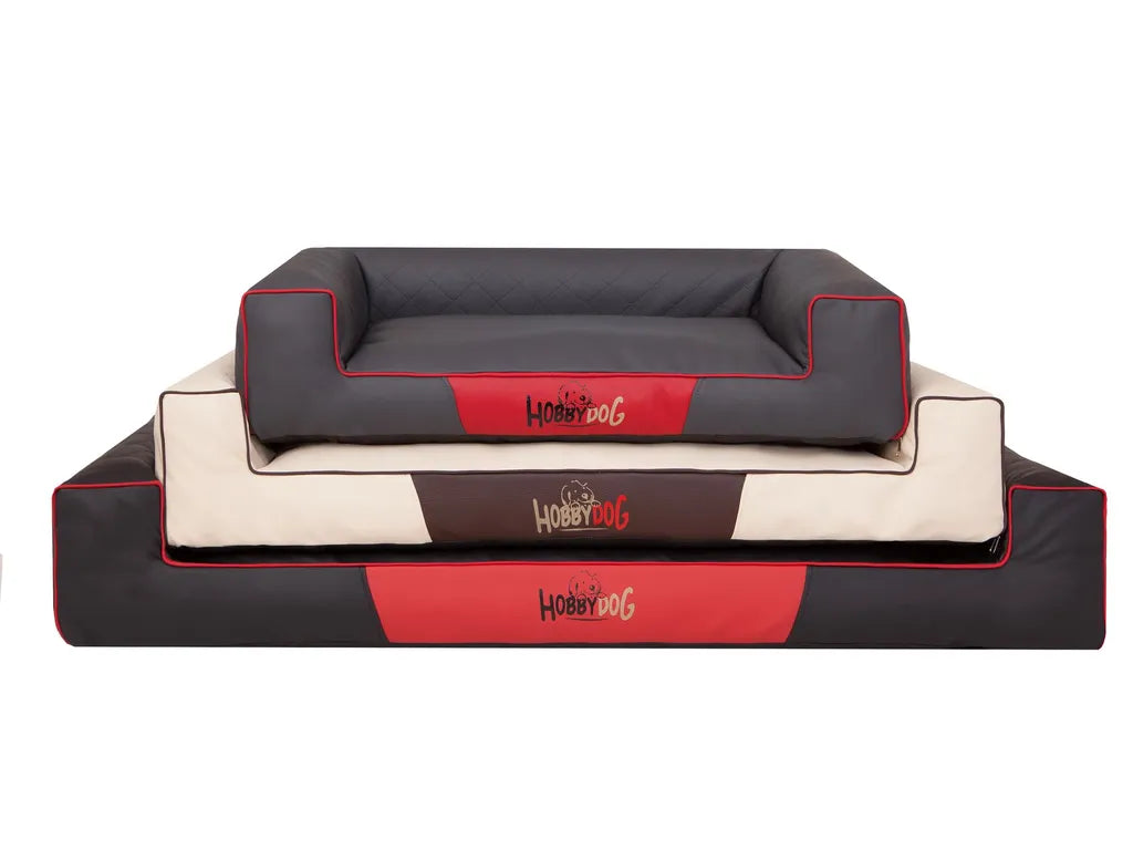  Hundebett Hundesofa Katzenbett Schlafplatz Matratze Tierbett - Victoria Lux - 118 X 78 Cm [Größe: XXL] - Braun Mit Pelz