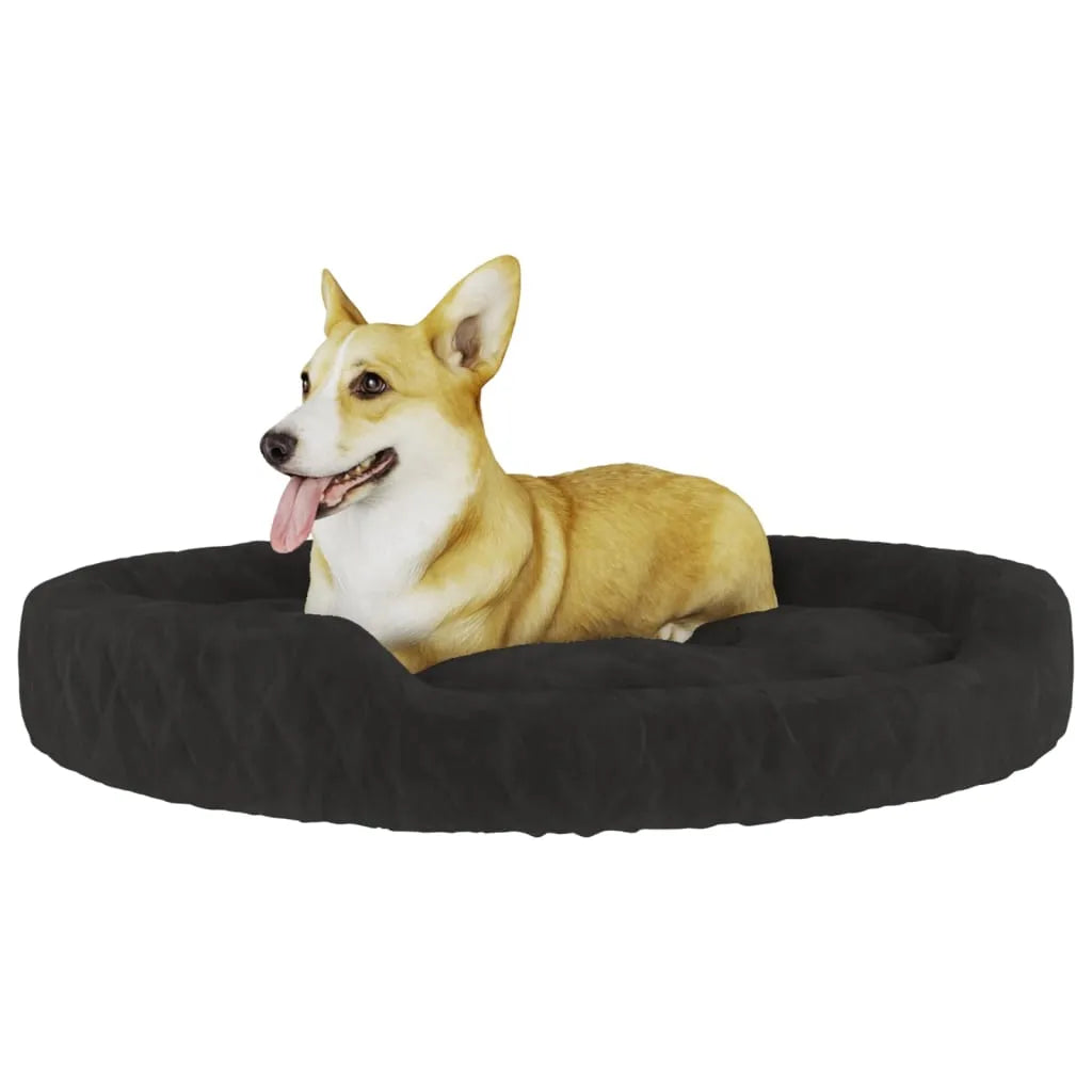  VidaXL Hundebett Schwarz 70x55x23 Cm Plüsch