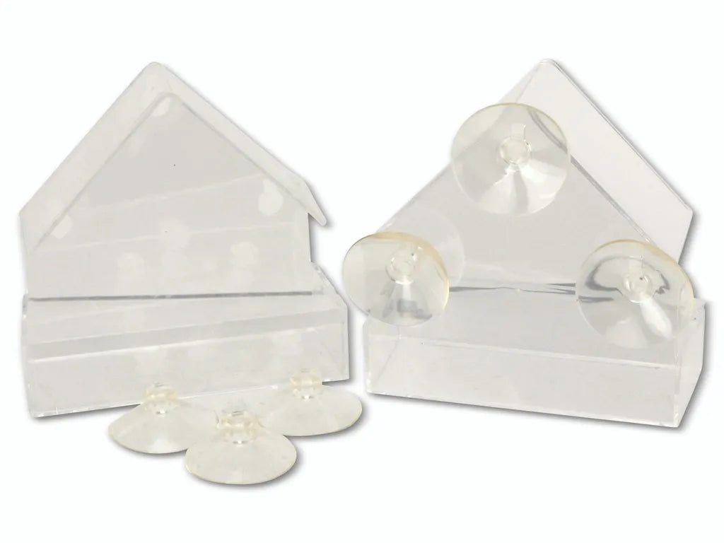  ProGarden Vogelhäuschen Futterhäuschen Futterstation Transparent Mit Saugnäpfen Für Fensterscheiben 15x15x6 Cm
