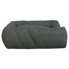  VidaXL Hundebett Mit Kissen Dunkelgrau 75x58x18 Cm Oxford-Gewebe