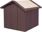  Hundebett Katzenbett Hundehaus Hundeecke Schlafplatz Hundekorb Hund Haus Hundehütte Ruhebereich Zwinger Tierheim INARI R1: 38 X 32 X 38 Cm Beige Mit Braun