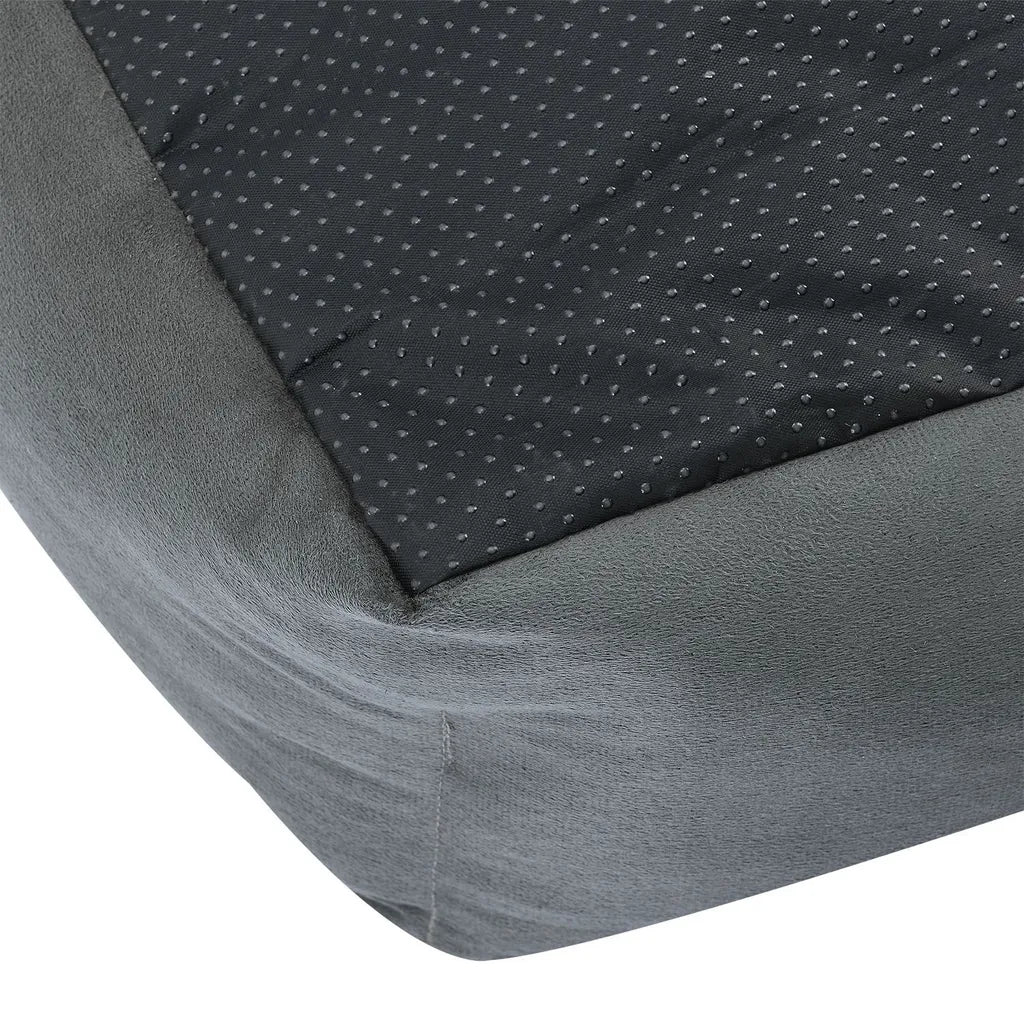  Juskys Hundebett Eila S – Hundekorb 50 X 37 X 15 Cm – Orthopädisches Hundekissen Waschbar & Flauschig - Haustierbett Für Kleine Hunde & Katzen In Grau