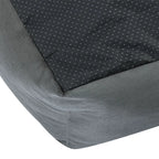  Juskys Hundebett Eila S – Hundekorb 50 X 37 X 15 Cm – Orthopädisches Hundekissen Waschbar & Flauschig - Haustierbett Für Kleine Hunde & Katzen In Grau