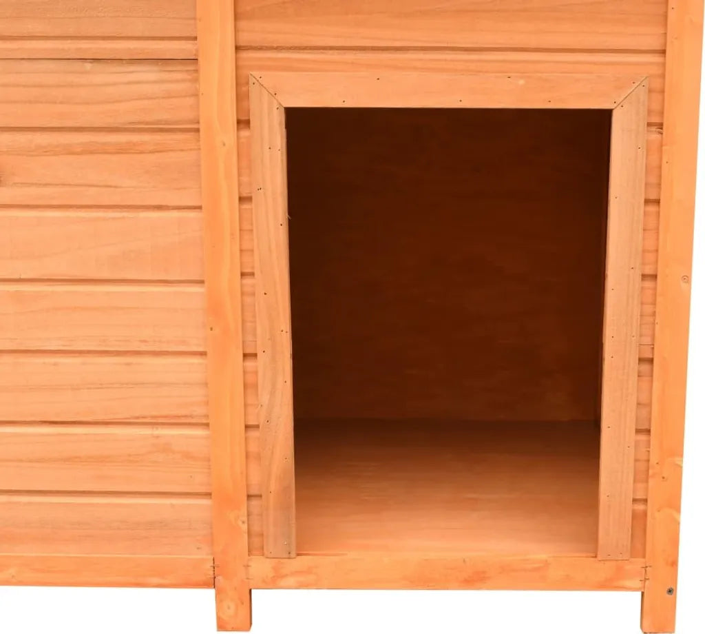  VidaXL Hundehütte Kiefernholz & Tannenholz 120x77x86 Cm
