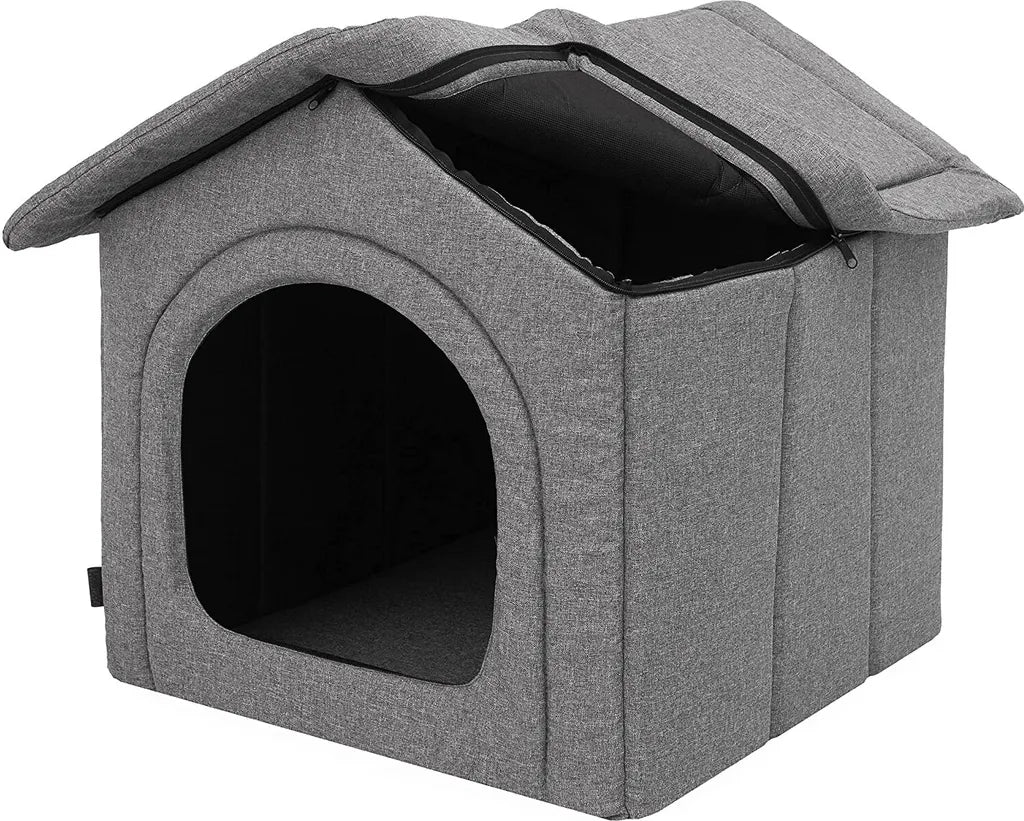  Hundehütte Hundeecke Ruhebereich Zwinger Tierheim Hundezwinger Haustierhütte Haustierzwinger Graphit Ökoleinen R2: 44 X 38 X 53 Cm