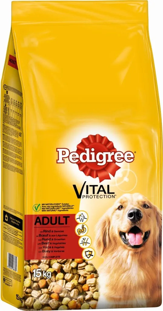  Pedigree 15kg - Adult Mit Rind & Gemüse