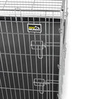  Zoomundo Faltbarer Tierkäfig / Transportbox - Silber Größe XXL