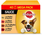  Pedigree 40x 100g - Adult Auswahl In Sauce