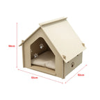  Hundehaus Otterup Hundehütte Hundehöhle Für Kleine Hunde 54 X 53 X 52 Cm Kleintierhaus Mit Pfotendesign Sperrholz