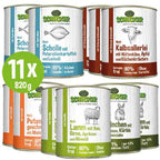 Schecker Hundemenü Nassfutter Dosen 820g (11-er 820g) Hundefutter Mehrpack