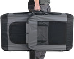 Pro-Tec [pro.tec] Hundetransportbox (grau - Faltbar) Gr. XXL