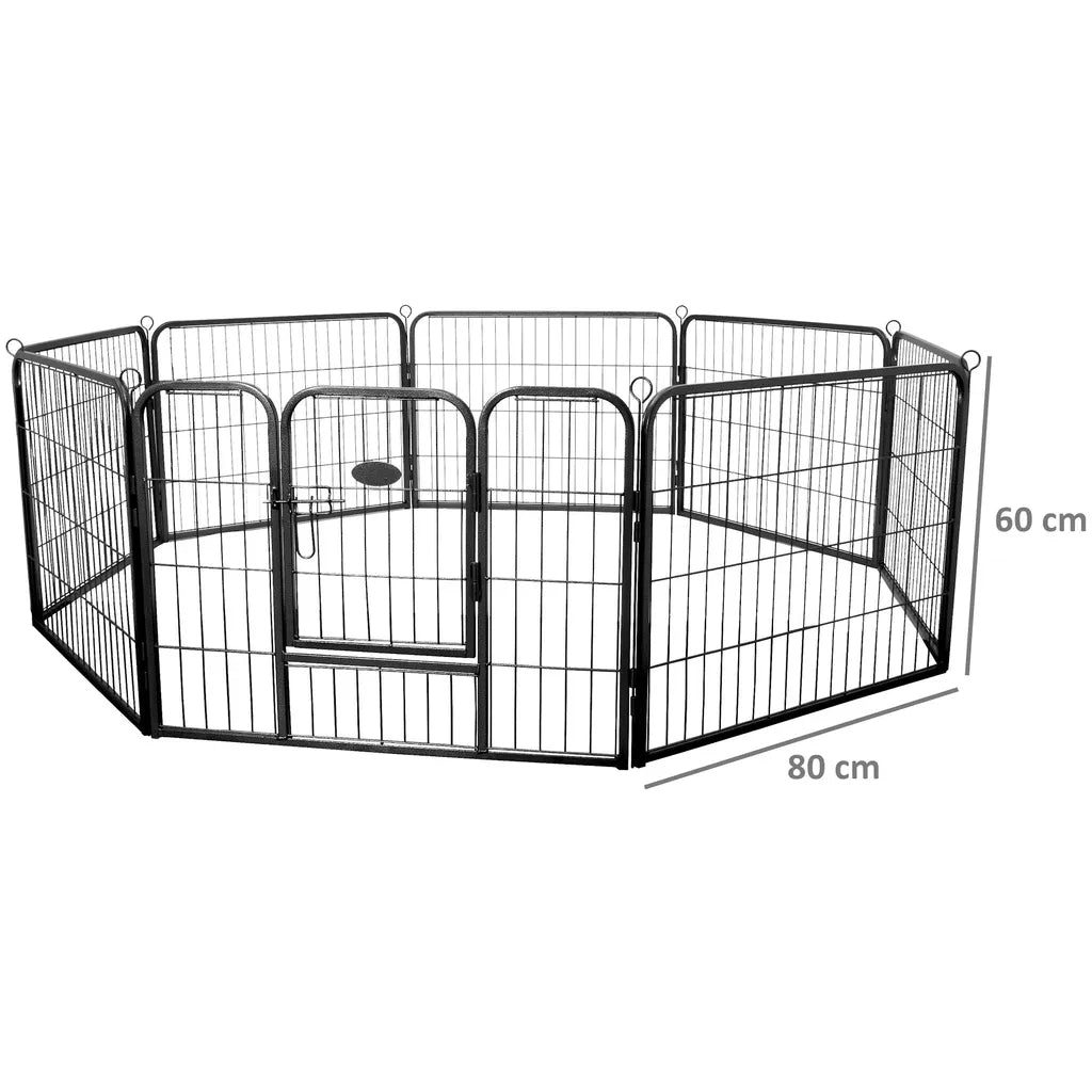  Zelsius Stahl Welpenauslauf "Rocky" Für Haustier, Faltbar | (B) 80 X (H) 60 Cm