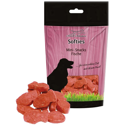  5x 200g Mini Fische Softsnack Mit Lachs - Hundefutter - Ideal Fürs Training - Nur 4% Fett