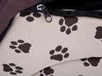  HobbyDog Hundehütte Hundebett Tierbett Katzenbett - Standard - 60 X 60 X 55 Cm [Größe: R4] - Beige Mit Pfoten