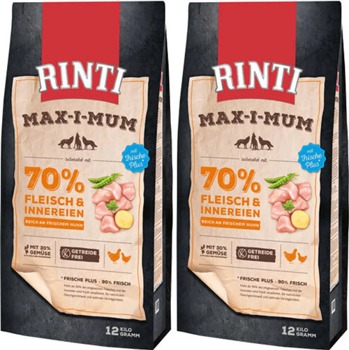  2 X 12 Kg Rinti Max-i-mum Huhn
