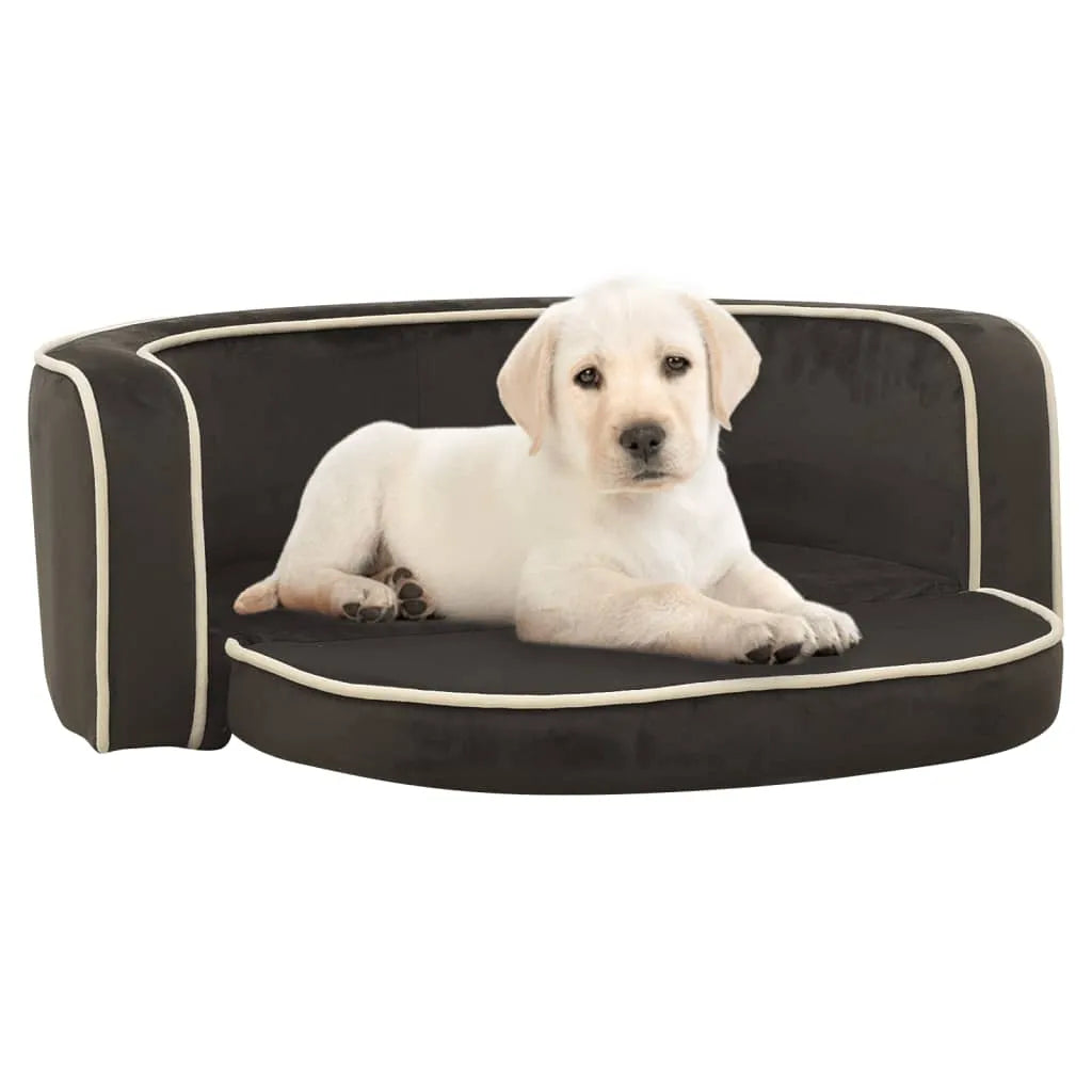  VidaXL Hundesofa Klappbar Dunkelgrau 73x67x26 Cm Plüsch Kissen