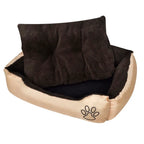  VidaXL Warmes Hundebett Mit Polsterkissen L