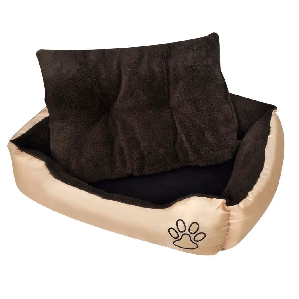  VidaXL Warmes Hundebett Mit Polsterkissen L