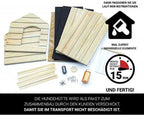  Outentin Hundehütte Outdoor Winterfest Isoliert - Gemütliches Und Stilvolles Hundehaus XXL - Hundezwinger Draußen Für Große Hunde - Wasserdicht Hundehöhle - 104 X 90 X 74 Cm (Grau - Weiß)