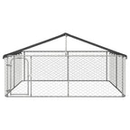  VidaXL Outdoor-Hundezwinger Mit Dach 300x300x150 Cm