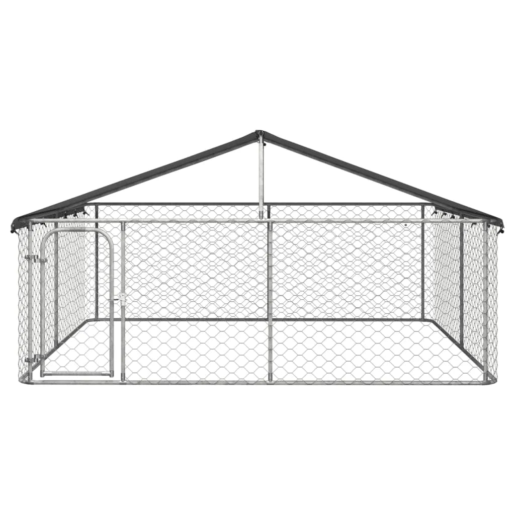  VidaXL Outdoor-Hundezwinger Mit Dach 300x300x150 Cm