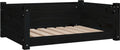  VidaXL Hundebett Schwarz 75,5x55,5x28 Cm Massivholz Kiefer