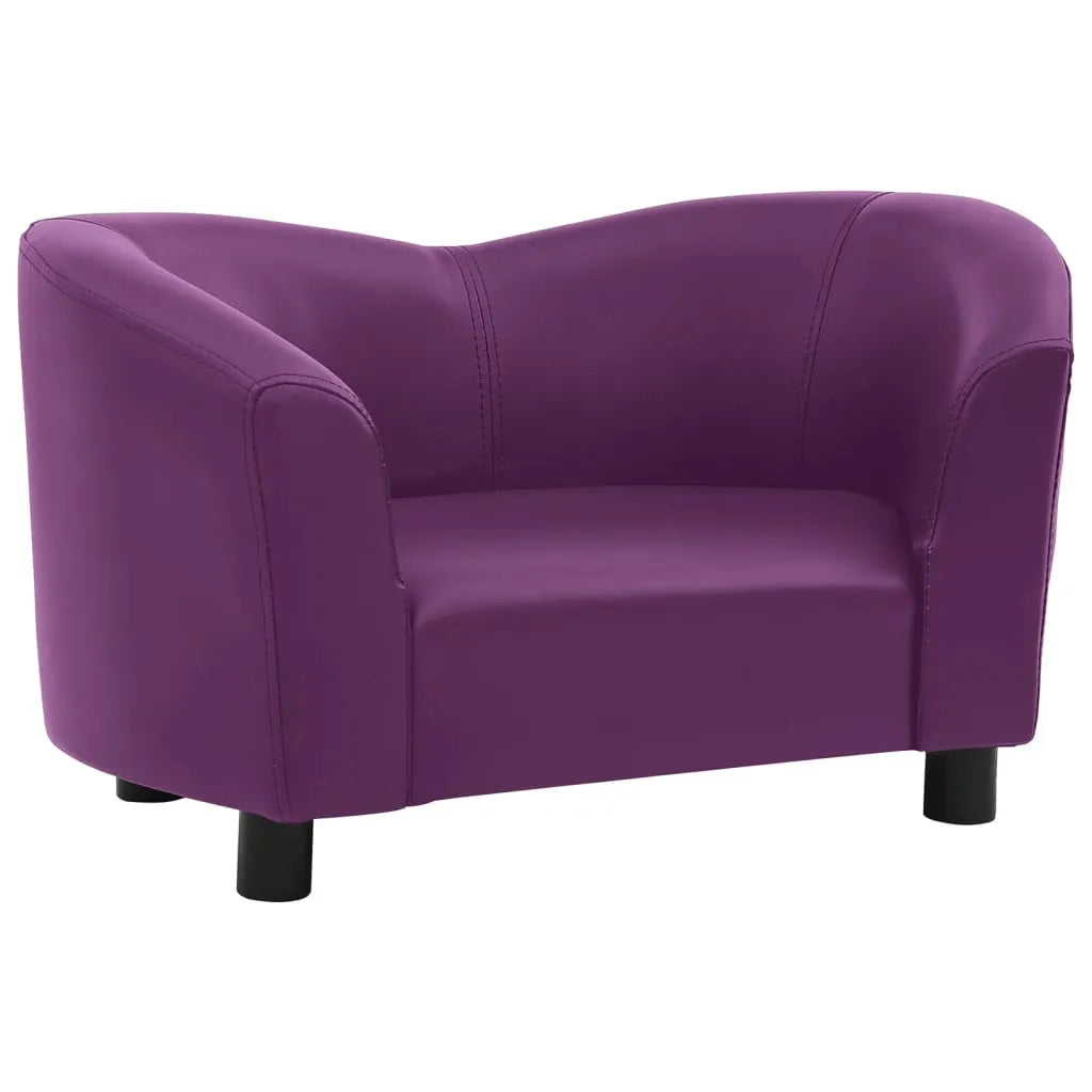  VidaXL Hundesofa Burgunderrot 67x41x39 Cm Kunstleder