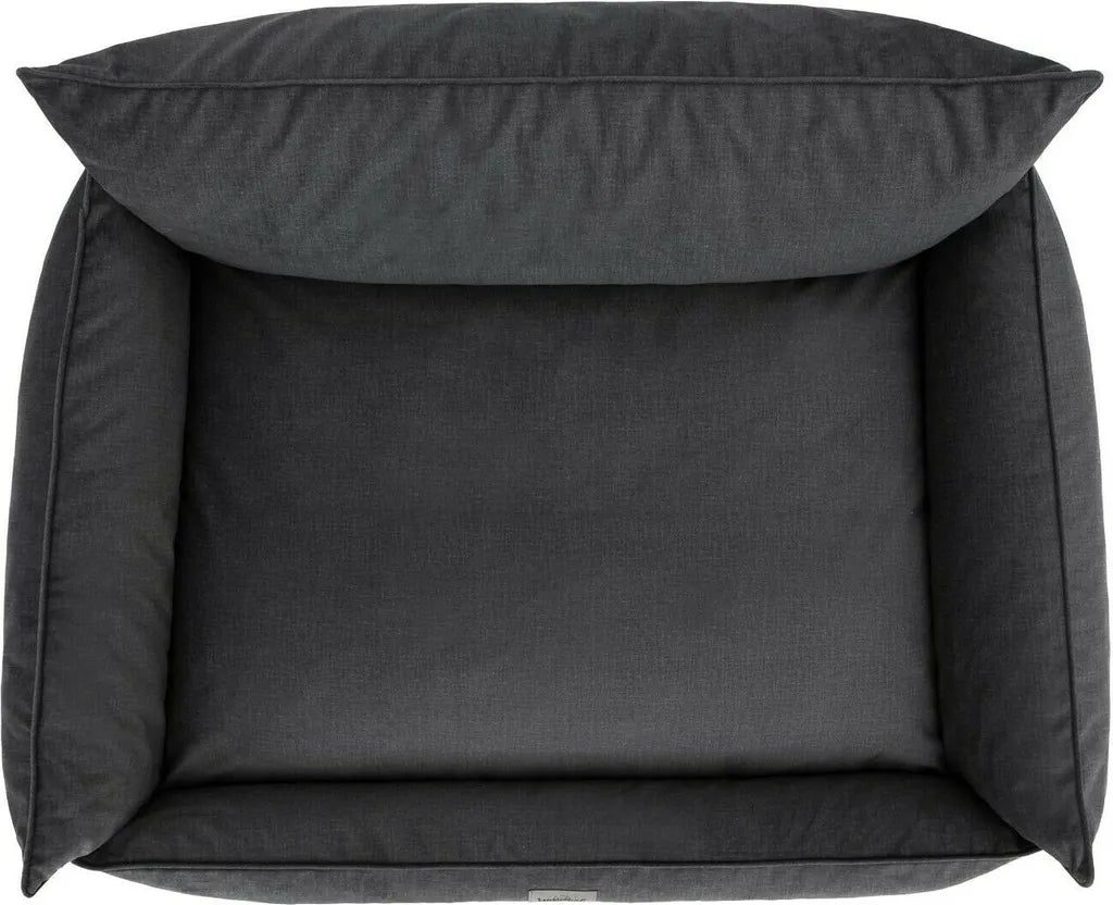  Orthopädisches Hundebett JOKER Bett Hund Sofa Schlafplatz Korb Matratze Tierbett XXXL 132x106 Cm Antrazit Velours