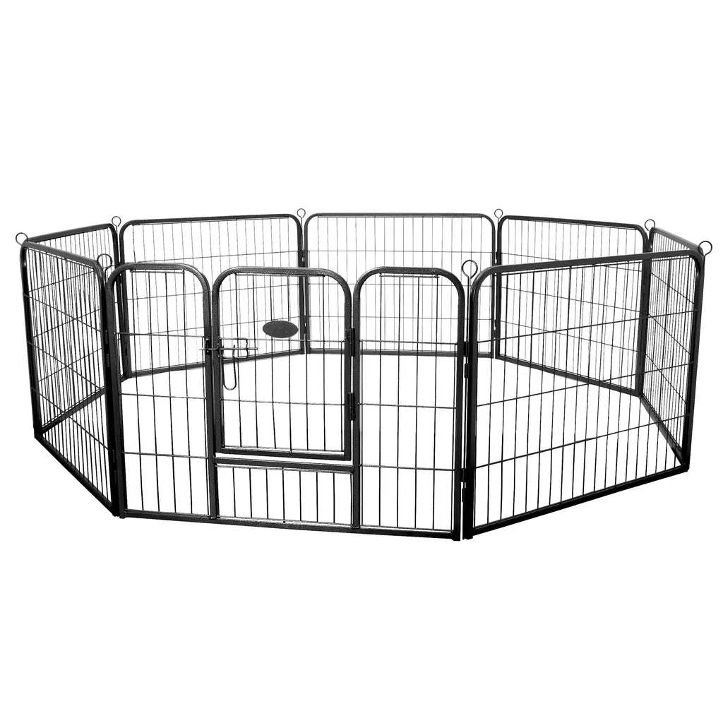  Zelsius Stahl Welpenauslauf "Rocky" Für Haustier, Faltbar | (B) 80 X (H) 60 Cm