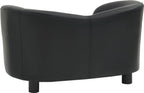  VidaXL Hundesofa Schwarz 67x41x39 Cm Kunstleder
