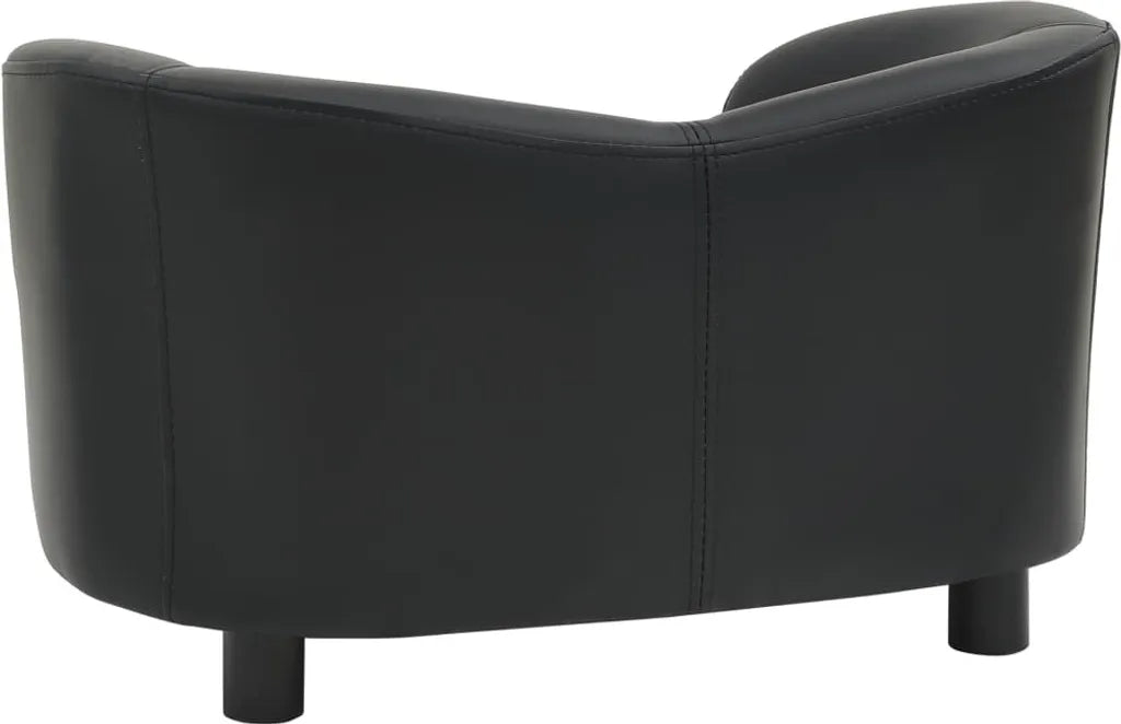  VidaXL Hundesofa Schwarz 67x41x39 Cm Kunstleder
