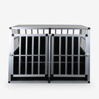  Doppelter Starrer Hundeträger Aluminiumkäfig 104x91x69cm Skaut XLHöhe (cm): 69, Breite (cm): 104, Tiefe (cm): 91, Zusammensetzung: ALUMINIUM, MDF, MELAMINE, Modelle: SKAUT XL
