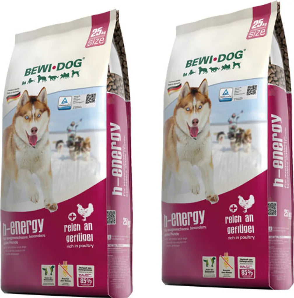  2 X 25 Kg Bewi Dog H-Energy
