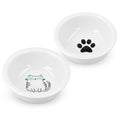  Navaris Futternapf Katze Futterstation Set - Keramiknapf Für Katzen Hunde - Keramik Fressnapf Set Futterbar Katzennapf - Spülmaschinenfest