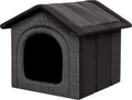  Hobbydog Hundehaus Hundehütte Schlafplatz Beruigungsplatz Beruigungshöhle Graphit Schwarz R3: 52 X 46 X 53 Cm