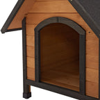  Hundehütte Hundsheim 83x78x88cm Aus Tannenholz Mit Bitumendach Natur Schwarz
