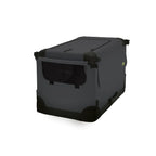  MAELSON Soft Kennel Transportbox, Faltbar - Anthrazit - 82 X 59 X 59