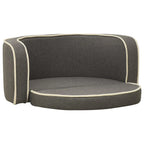  VidaXL Klappbares Hundesofa 76x71x30 Cm Waschbare Kissen Leinen Grau