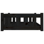  VidaXL Hundebett Schwarz 95,5x65,5x28 Cm Massivholz Kiefer