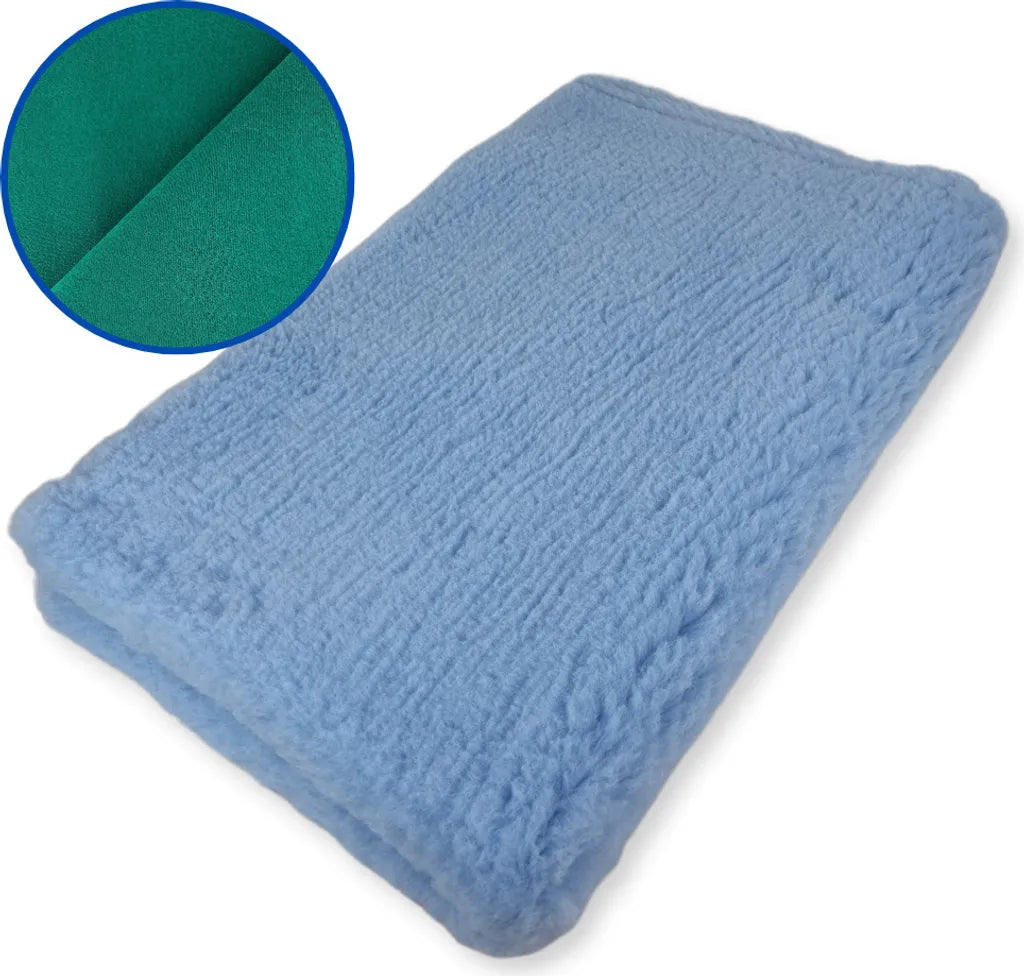  Vet Bed Hundebett Hellblau Mit Grünem Rücken 150 X 100 Cm