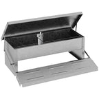  PawHut Futterautomat Hühner 5 Kg Füllmenge Hühnerfutterautomat Futterspender Geflügel-Futterspender Mit Deckel Für Hühner Und Geflügel Wasserdicht Automatisch Silber 56 X 36 X 18,5 Cm