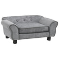  VidaXL Hundesofa Grau 72x45x30 Cm Plüsch
