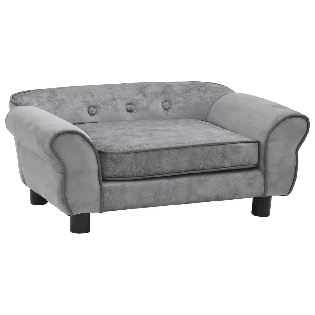  VidaXL Hundesofa Grau 72x45x30 Cm Plüsch