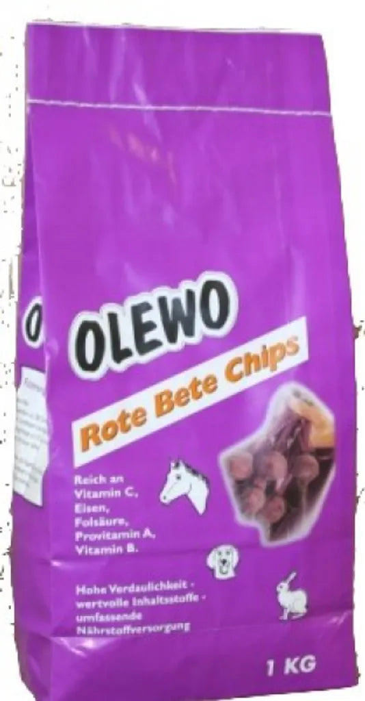  Olewo Rote - Bete - Chips Für Hund, Pferd Und Nager 7,5kg