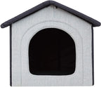 Hobbydog Hundehaus Hundehöhle Hundehütte Stoff INARI Tierhaus Taubegrau Graphit R2: 44 X 38 X 45 Cm