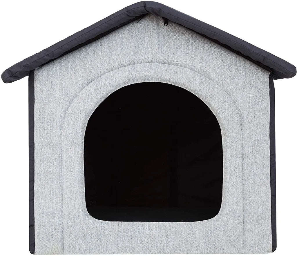  Hobbydog Hundehaus Hundehöhle Hundehütte Stoff INARI Tierhaus Taubegrau Graphit R2: 44 X 38 X 45 Cm